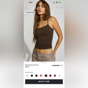 Garage Sleek Scoop Cami Top